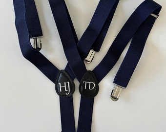 Personalised Page Boy Braces: Monogrammed Suspenders, Wedding, Child Clothing
