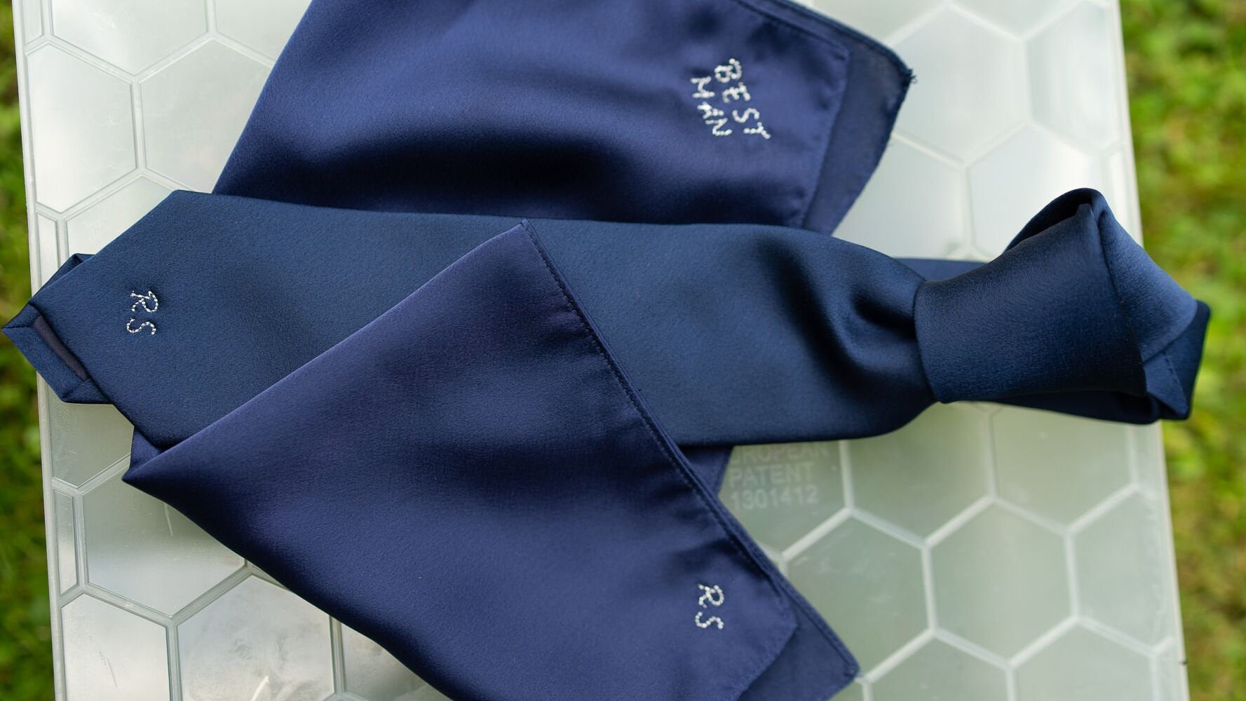 champagne mens tie