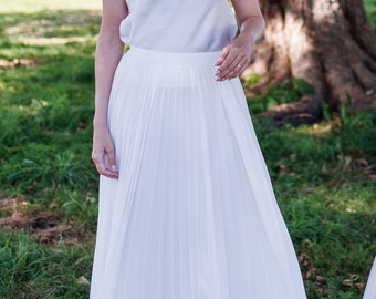 Women's Floor Length Chiffon Bridal Skirt | Wedding Party Skirt | Custom Sizes Available - View #10