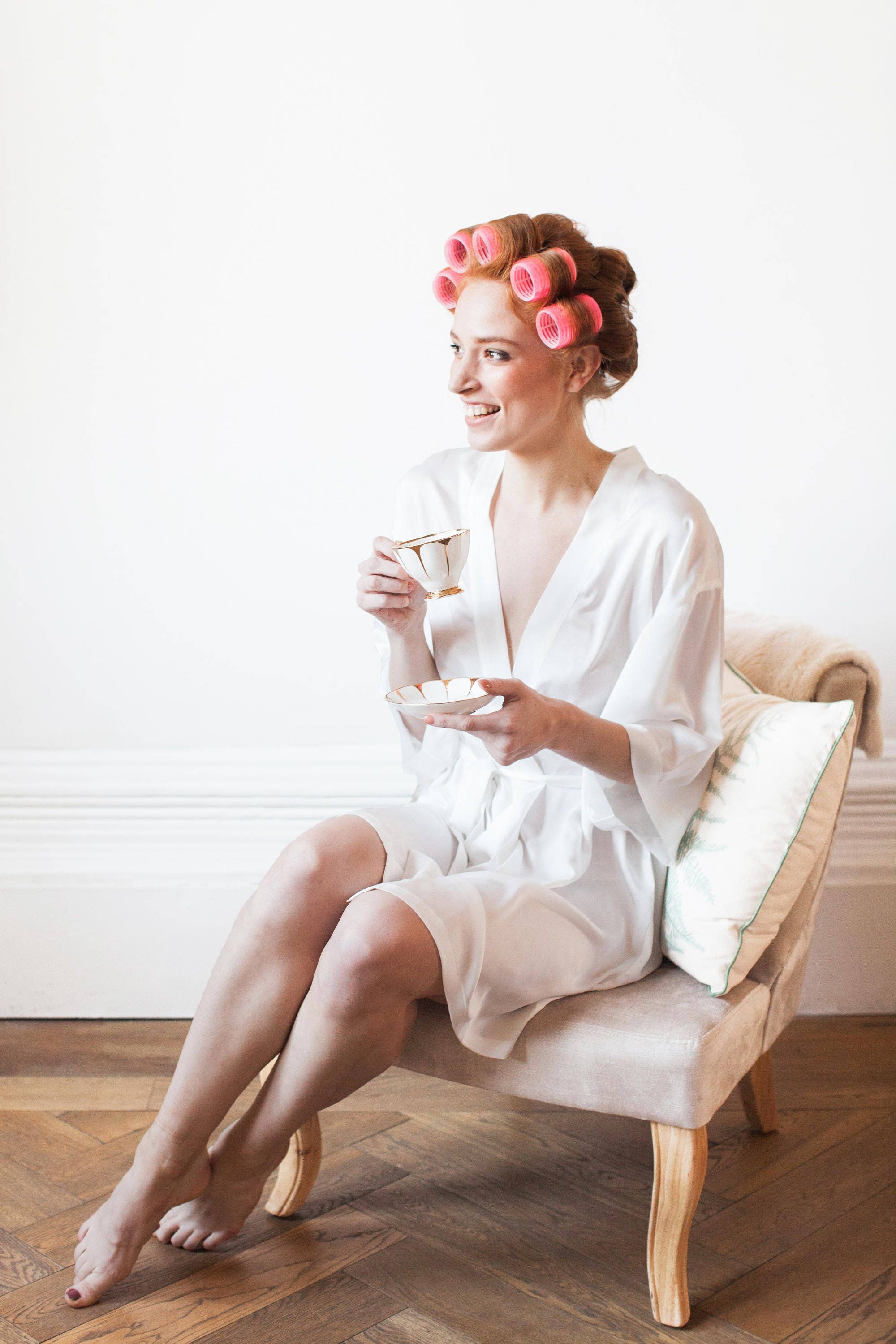 White Dressing Gown / Bridal Party Robe available with Etsy