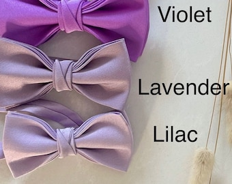 Lilac Boy Bow Tie, Ideal for Page Boy's Wedding's Special Occasions, Optional Personalisation and Braces Child