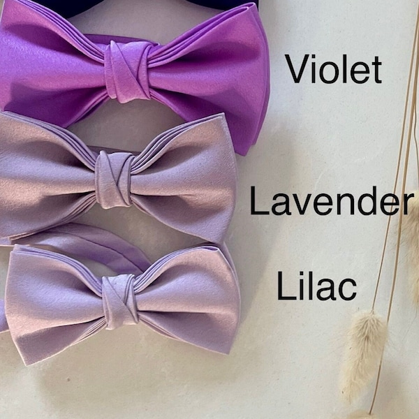 Lilac Boy Bow Tie, Ideal for Page Boy's Wedding's Special Occasions, Optional Personalisation and Braces Child