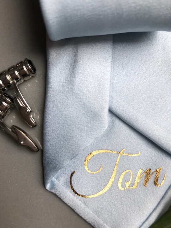 personalised silk tie