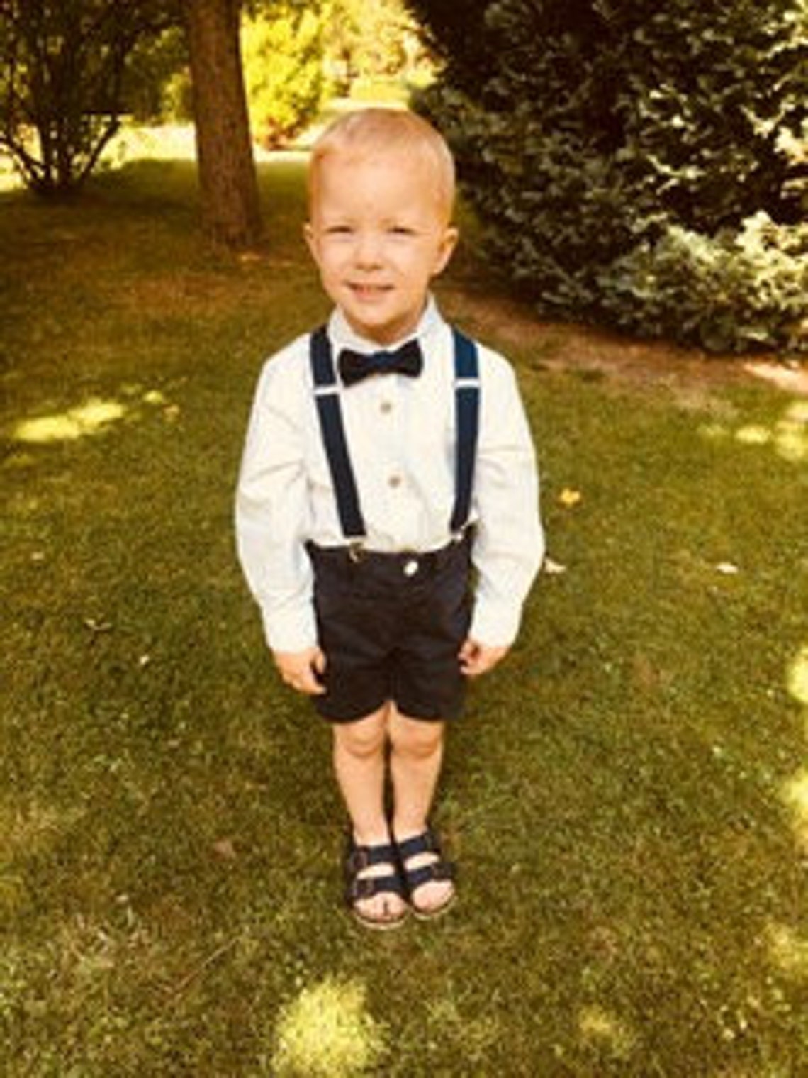 Boy Braces Suspenders and Bow Tie Set ideal for Wedding or Etsy
