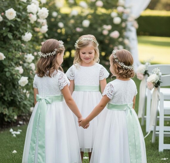 mint green sash for dress Green Linen Sash for Wedding Dress Hunter Green