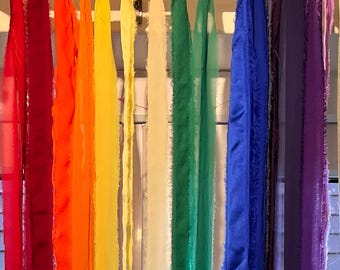 DIY-pakket lintslinger; bruiloft, feest, babyshowerdecoratie, keuze uit 37 kleuren