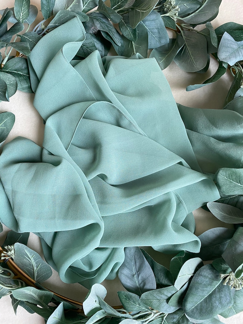 Sage Chiffon Shawl Sage Green Cover up Wrap Pashmina Etsy