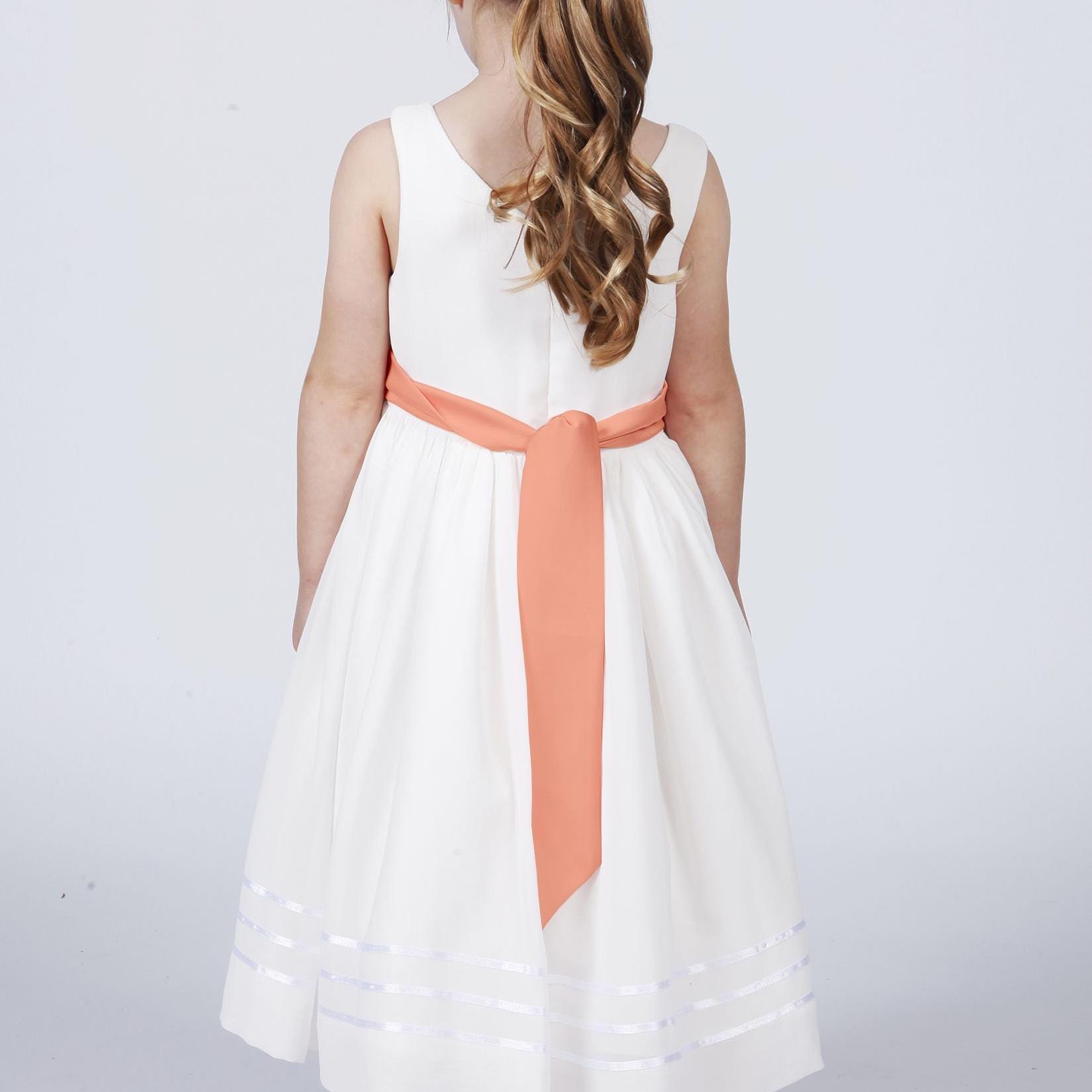 Junior Bridesmaid Dress Coral - Etsy