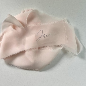 Bridesmaid Bouquet Ribbon Wrap, for Flowers or Decor, Personalised ideal Wedding Keepsake Gift