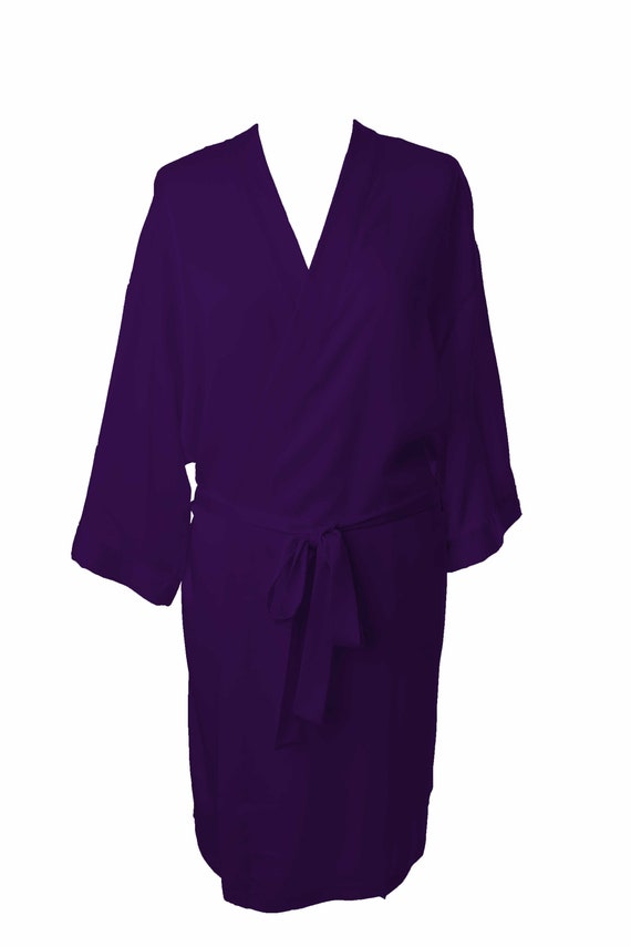 purple dressing gown