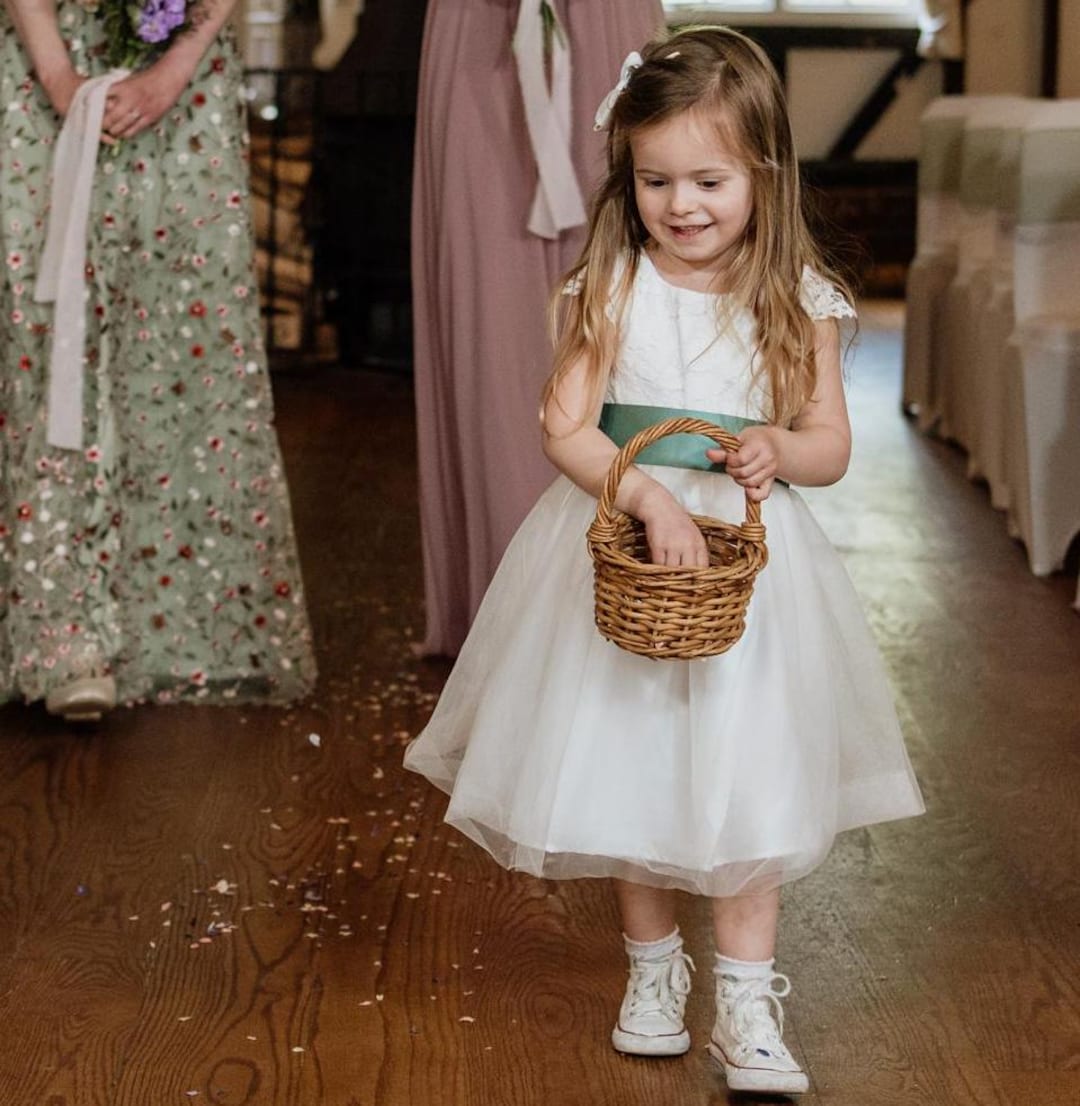 Honra Rose Fotos De Damas De Honra Infantil Pérola Vestido Dama De