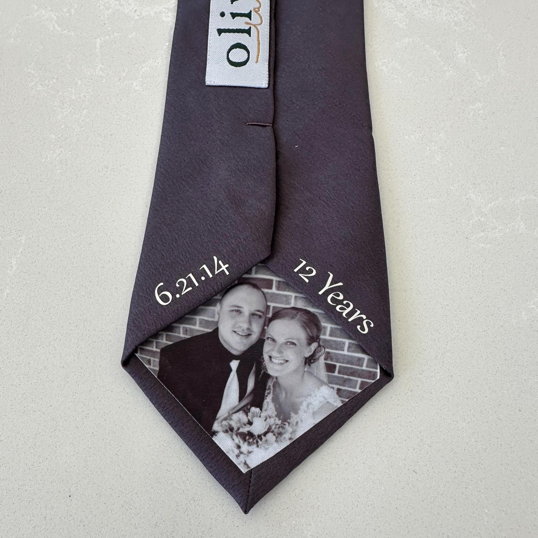 Personalised Black And White Photo Tie