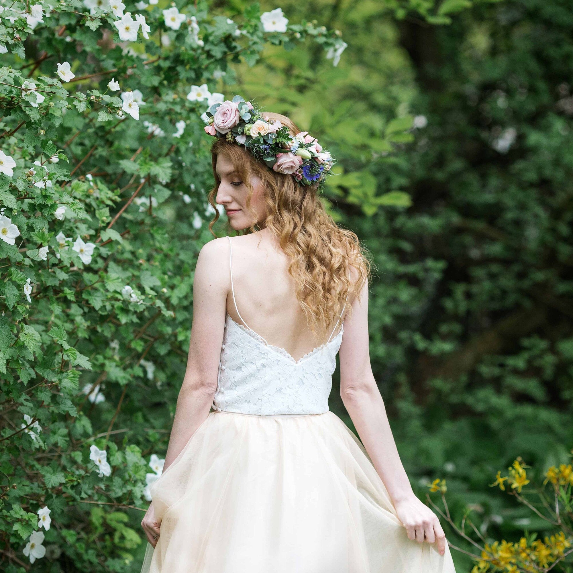 Champagne Bridal Wedding Tulle Skirt Separate | Etsy