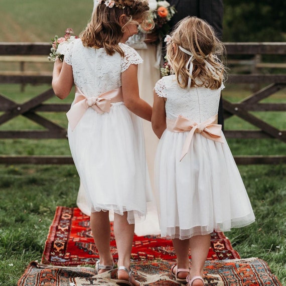 Adult and child bridesmaid dresses hot sale