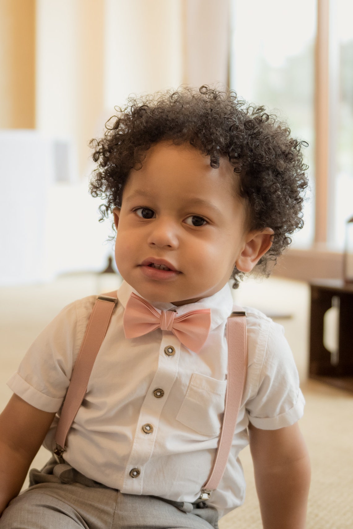 Boy Braces Suspenders and Bow Tie Set ideal for Wedding or Etsy