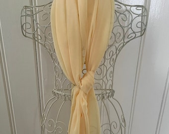 Lemon Elegant Chiffon Shawl,  Yellow, Wrap, Pashmina, Wedding Scarf, Bridesmaids, Guests, Throw, Can be Personalised, Women's Boxed Gift.
