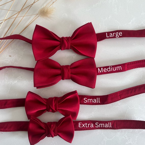 Papillon Rosa Già Legato - Regolabile Fino A 50cm - 100% Poliestere - Foto 9