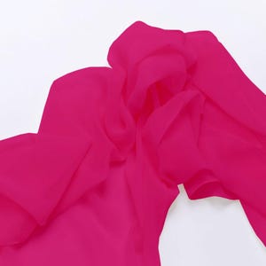 Chiffon Shawl, Bright Pink Cover Up, Wrap, Pashmina, Wedding Scarf, Bridesmaids, Guests, Throw, Can be Personalised, Women's Boxed Gift.