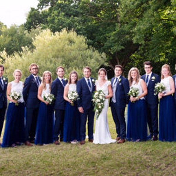 Maxi skirt, Dark Blue Navy Floor Length Tulle, Full Length Wedding Skirt, Bridesmaid A-Line Style Skirt Bridal Separates, Small- X Large