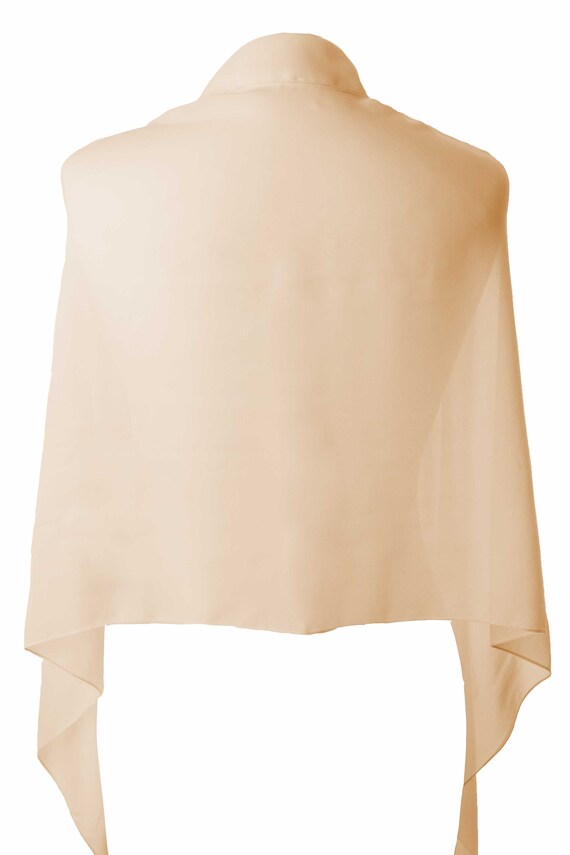 champagne chiffon shawl