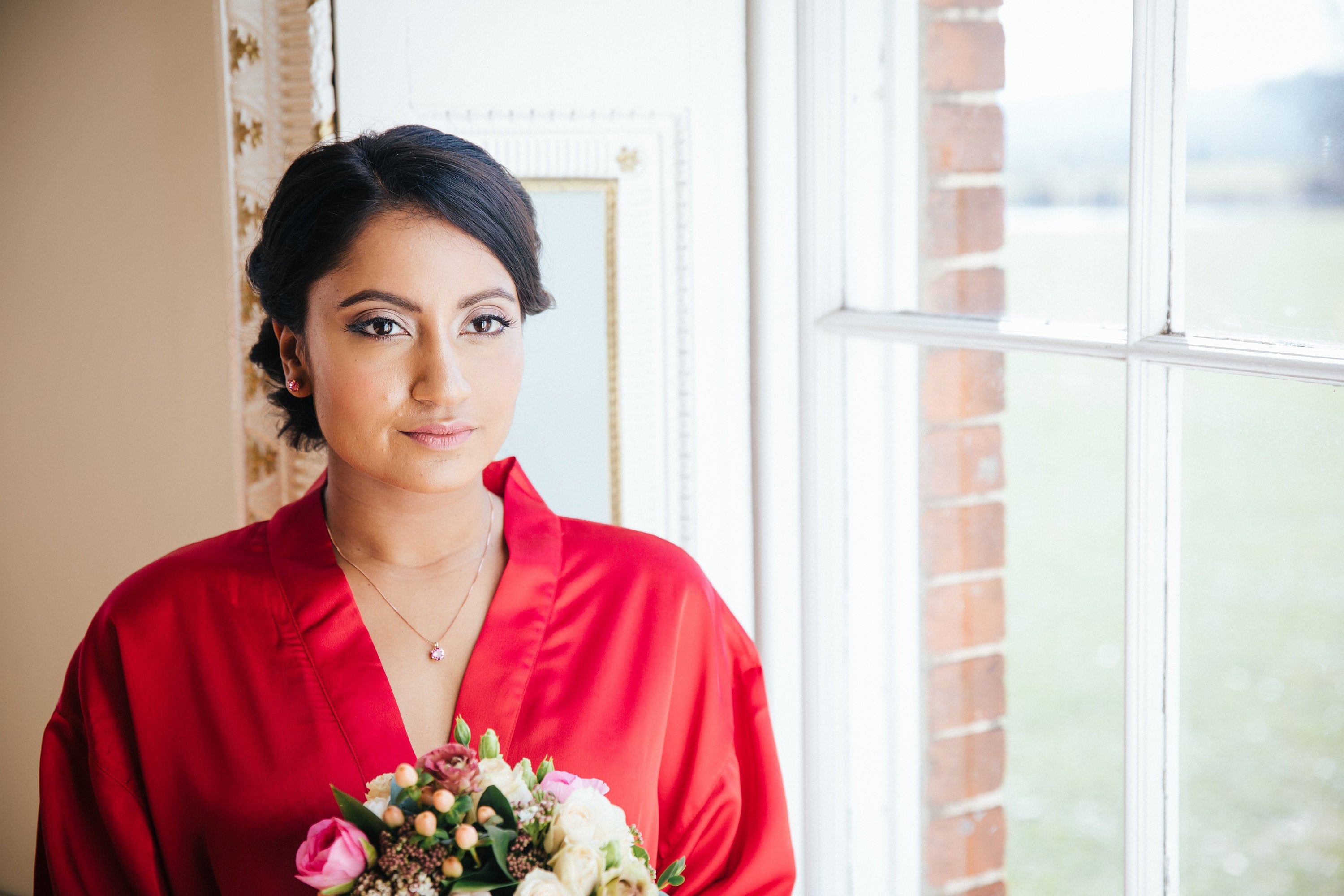 personalised red dressing gown