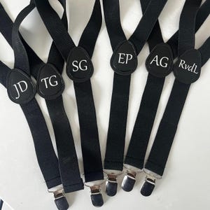 Men&#39;s Personalised Braces/Suspenders ideal for Wedding, Special Occasion, Monogrammed
