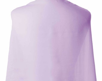 Chiffon Shawl, Lilac, Lavender Cover Up, Wrap, Pashmina, Wedding Scarf, Bridesmaids, Guests, Throw, Can be Personalised Boxed Gift.