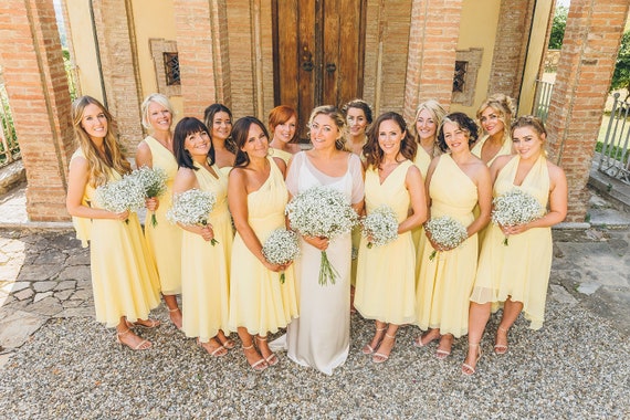 yellow multiway bridesmaid dress