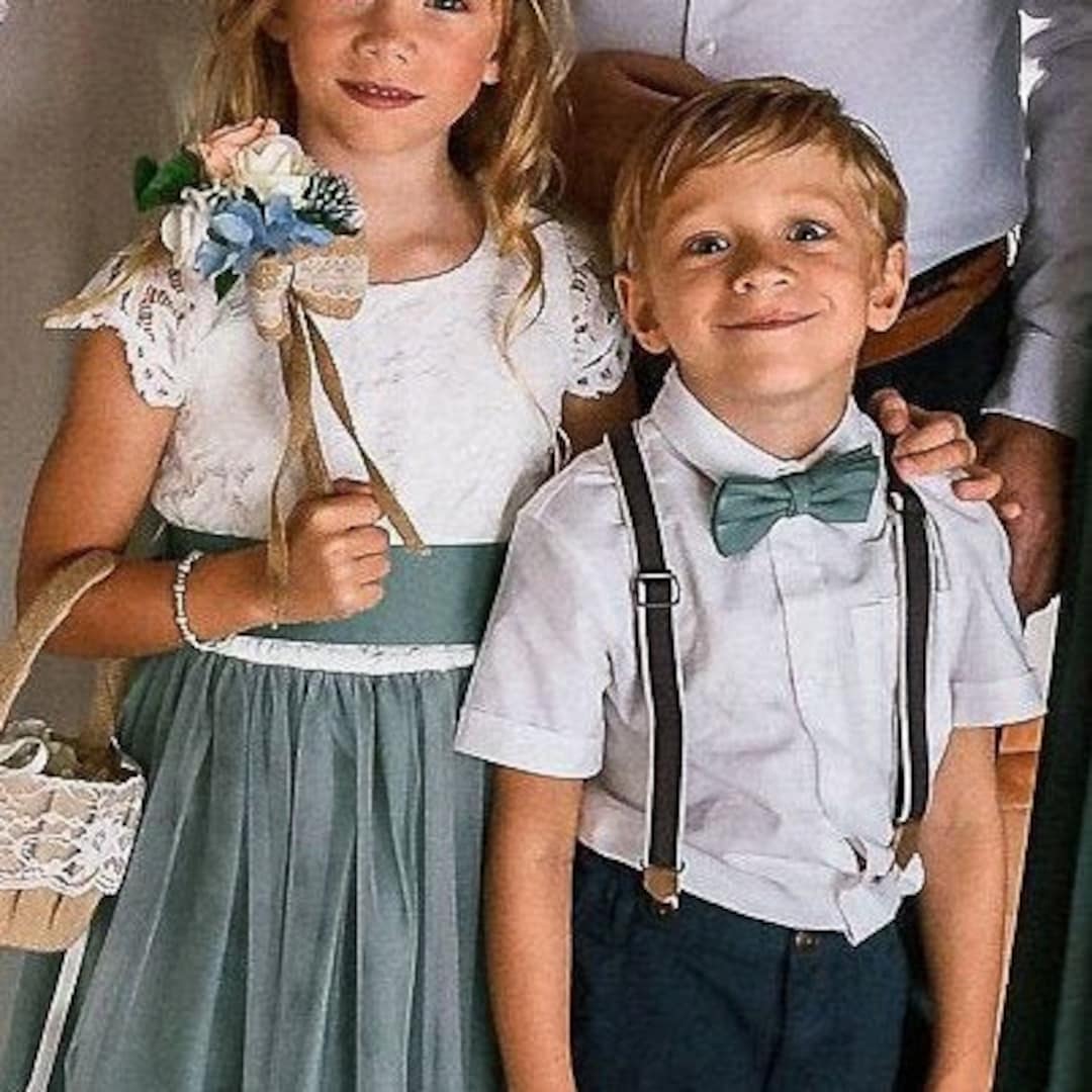 Junior Bridesmaid For Teens Ankle-Length Flower Girl Dresses For Wedding Party Kids Gowns