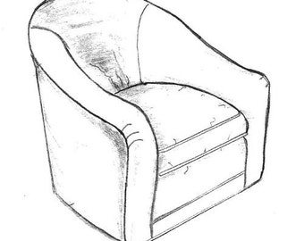 Custom swivel chair