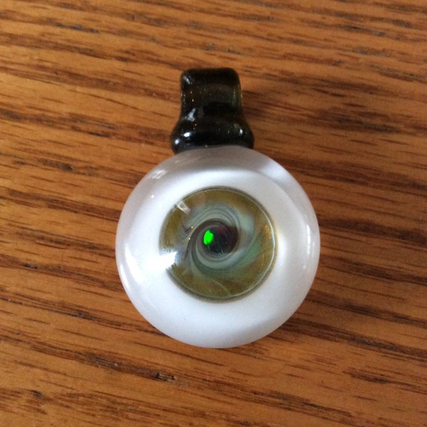 Hand blown glass pendant