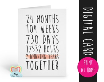2 Years Together Etsy