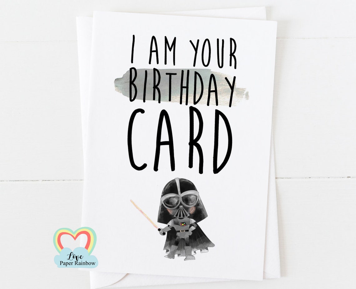 Star Wars Birthday Card This is Your Birthday Card FUNNY | Etsy