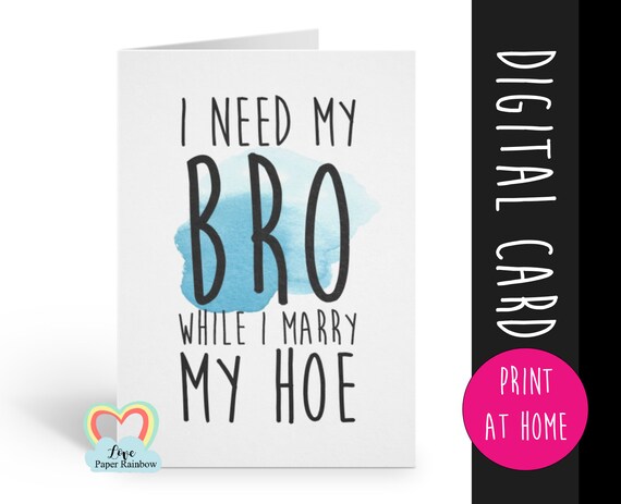 PRINTABLE best man card, will you be my best man printable, funny best man card, best man proposal printable, funny groomsman card