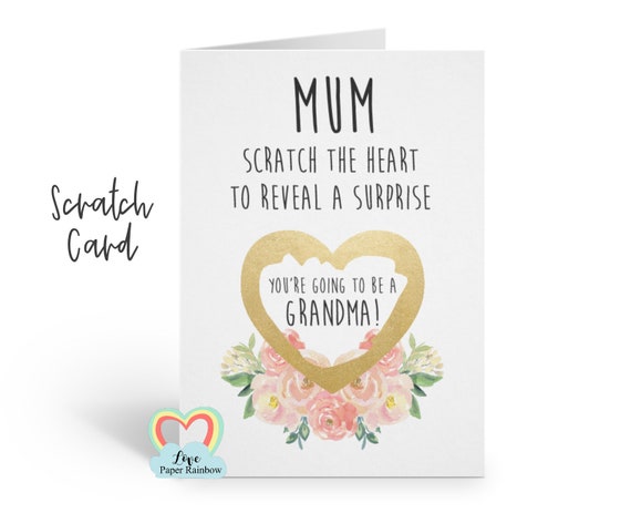 i'm pregnant, pregnancy reveal, pregnancy announcement, pregnancy scratch card, i'm pregnant scratch card, you're going to be a grandma