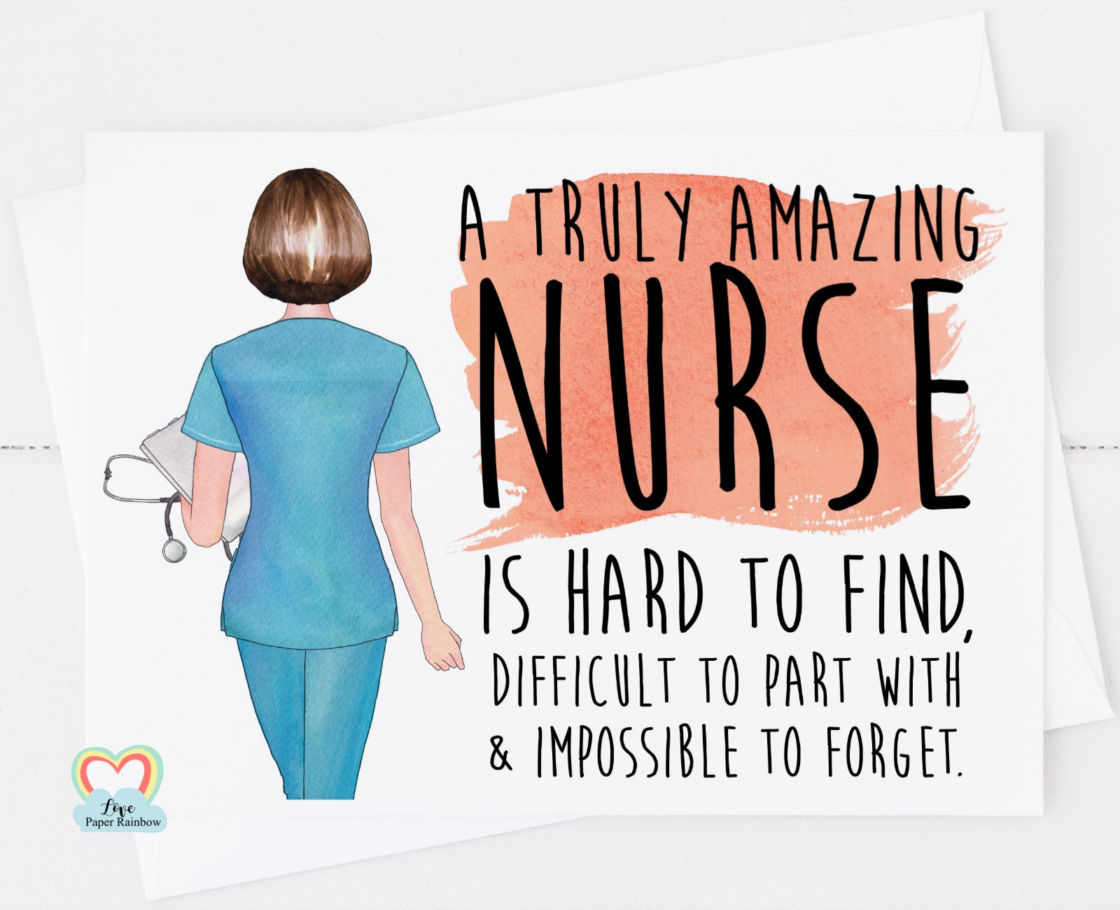 Personalised nurse retirement card nurse leaving card Etsy
