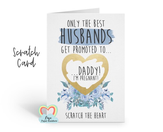 you're going to be a daddy, the best husbands get promoted to dad, i'm pregnant card, pregnancy reveal, you're going to be a daddy