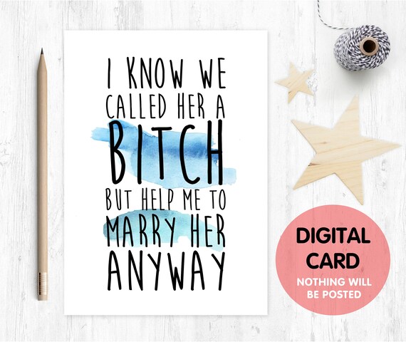 PRINTABLE best man card, will you be my best man printable, funny best man card, best man proposal printable, funny groomsman card