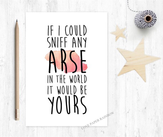 funny valentines card, valentine card from dog, funny card from dog, birthday card from dog, rude valentines card from dog