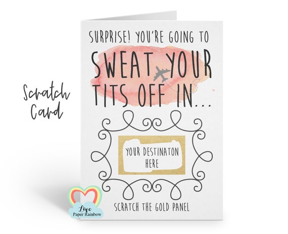 surprise trip scratch card | we're going on holiday | scratch and reveal | boarding pass | birthday scratch card | christmas | personalised