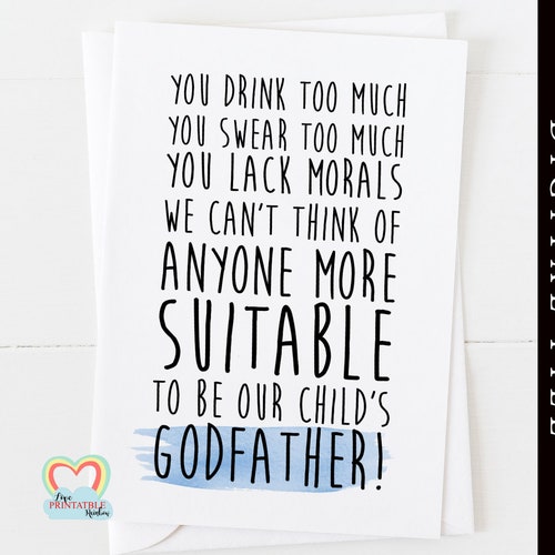 Printable Will You Be My Godfather Card Personalized God Etsy Printable Will You Be My Godfather Card Personalized God Etsy