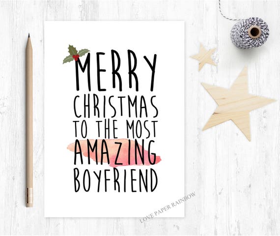 boyfriend christmas card, romantic boyfriend christmas card, merry christmas boyfriend, amazing boyfriend christmas card
