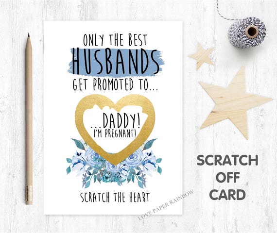 you're going to be a daddy, the best husbands get promoted to dad, i'm pregnant card, pregnancy reveal, you're going to be a daddy