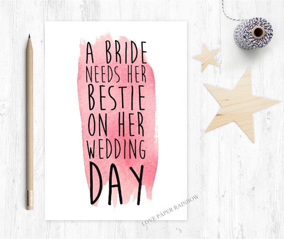 best friend maid of honour card bridesmaid proposal best friend bestie will you be my bridesmaid card maid of honour card love paper rainbow
