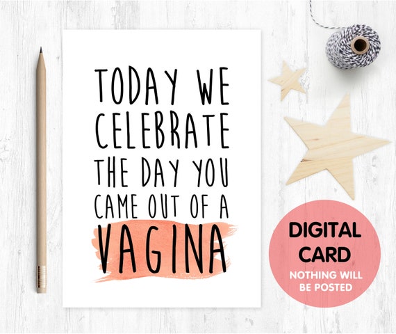 printable birthday card, rude birthday card, naughty birthday card, vagina birthday card, boyfriend birthday card, husband birthday card