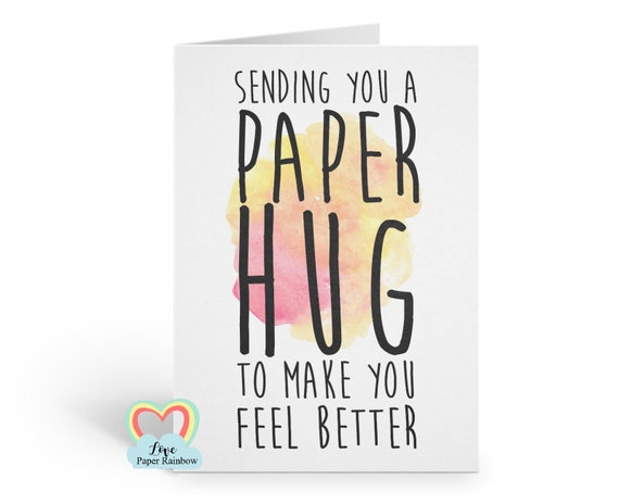 virtual hug card, sending you a paper hug, hug card, thinking of you, sending a hug card, paper hug, quarantine card, social distance card