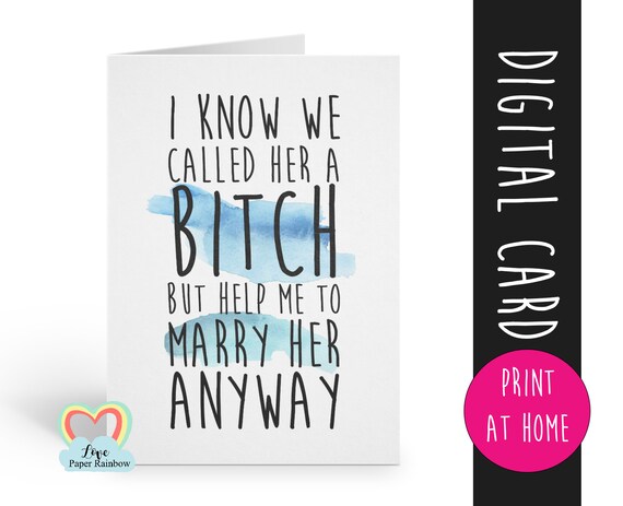 PRINTABLE best man card, will you be my best man printable, funny best man card, best man proposal printable, funny groomsman card