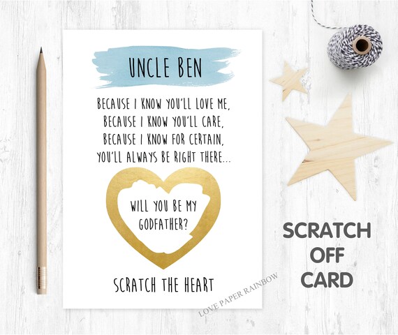 personalised godfather card godfather quote will you be my godfather poem card custom godfather card godfather proposal love paper rainbow