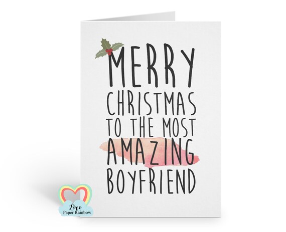 boyfriend christmas card, romantic boyfriend christmas card, merry christmas boyfriend, amazing boyfriend christmas card