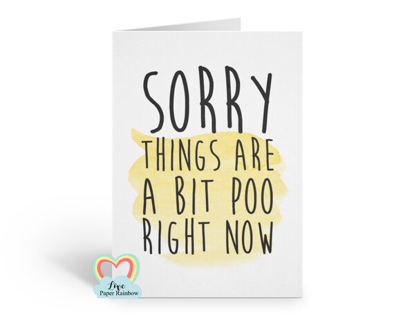 thinking of you card, sorry things are a bit poo right now, sorry for your loss, bad times, motivational card, chemotherapy card
